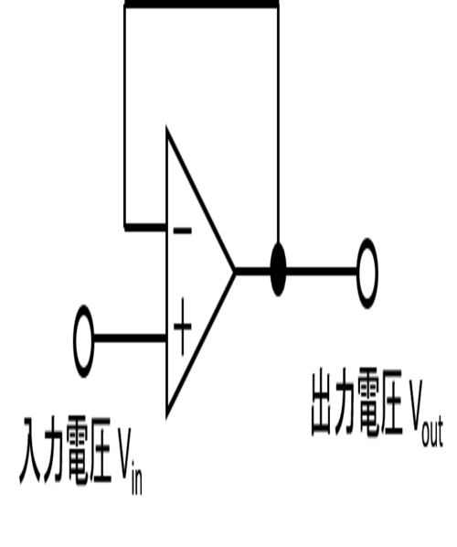 ボルテージフォロワの回路図
